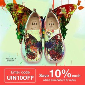 Women's Fashion Floral Art Sneaker Painted Canvas Slip-On Ladies Travel Shoes